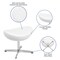 Flash Furniture Rally White LeatherSoft Saddle Wing Ottoman ZB-WING-WH-OTT-LEA-GG - alternate 6